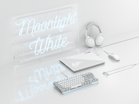 ASUS Republic of Gamers Announces Moonlight White Gaming Peripherals 