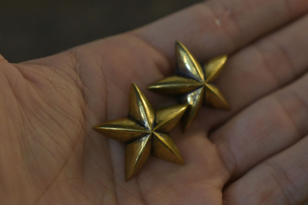 サムネイル： Brass star concho  - Mail screw -