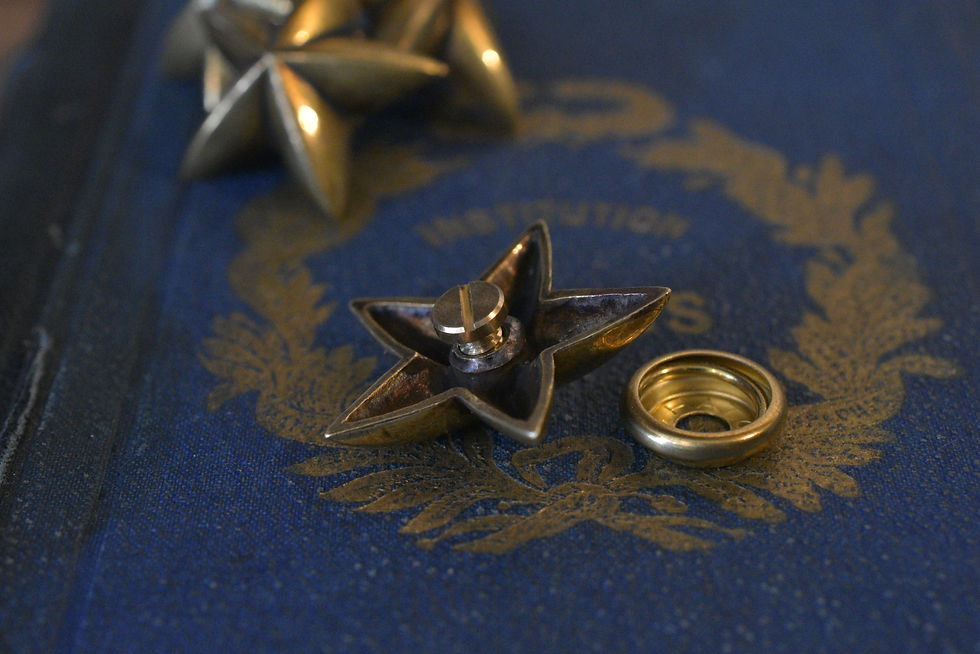 サムネイル： Brass star concho  - Female screw -