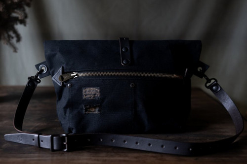 BLACK SIGN × ANALOG SILVER Roll top bag | ANALOG SILVER