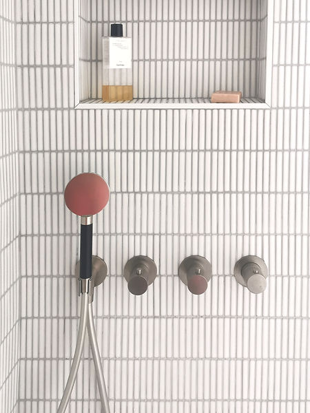 robinetterie inox brosse niche douche