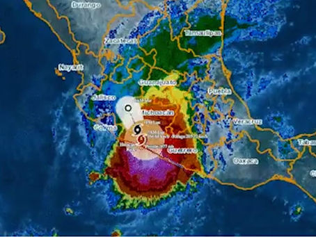 "Rick" se debilita a depresión tropical en Michoacán: SMN