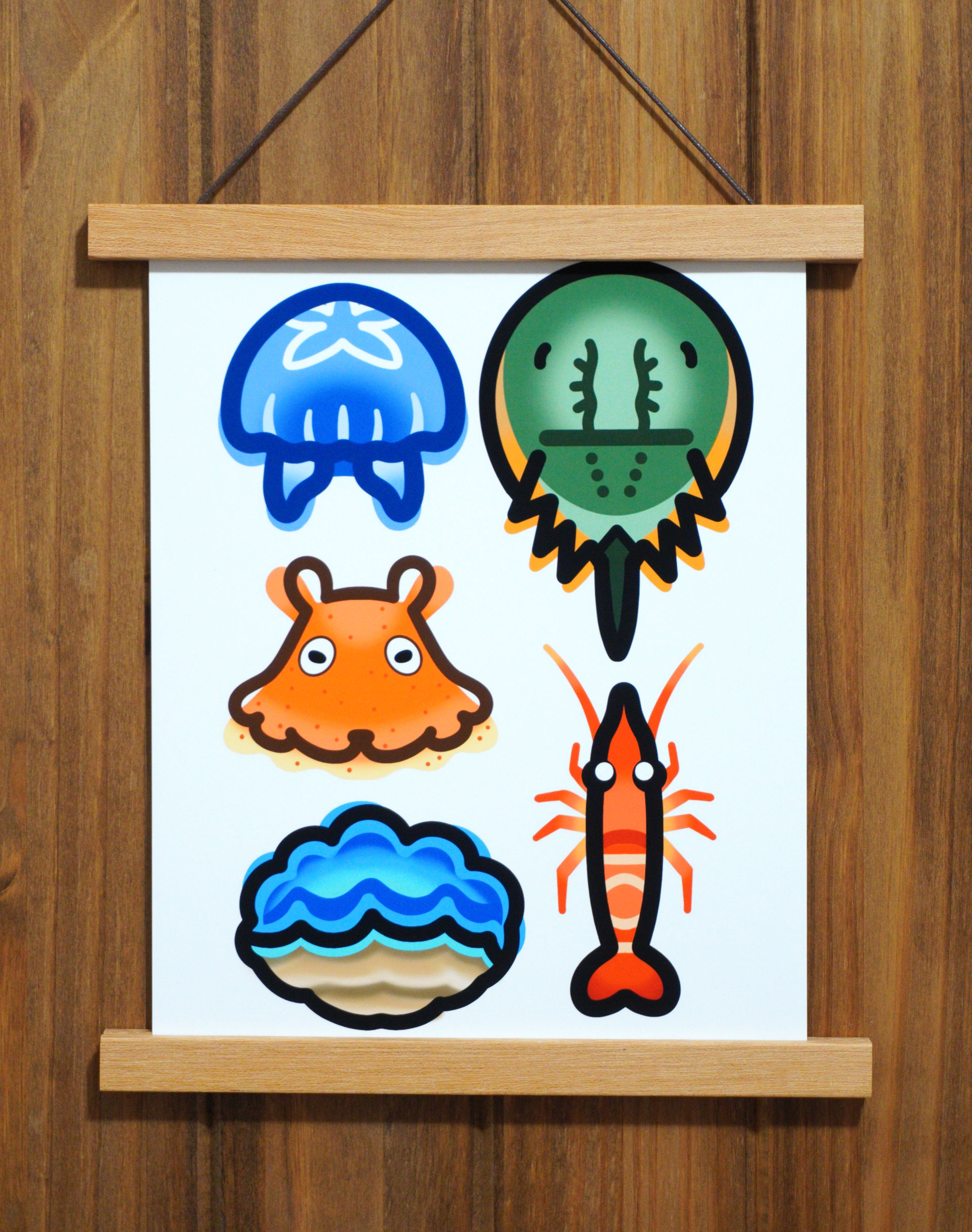 Animal Crossing Sea Creatures 1st Edition Print