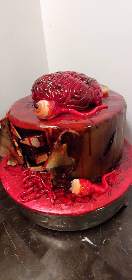 Thumbnail: Halloween Brain Cake