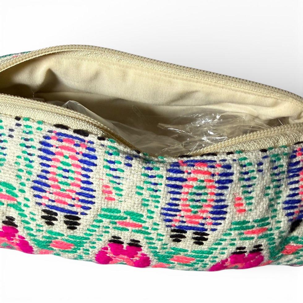 Thumbnail: Pattern Cosmetic Pouch Quilted Cotton