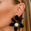 Thumbnail: Black Flower Earrings