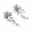 Thumbnail: Waterfall Statement Silver Flower Earrings