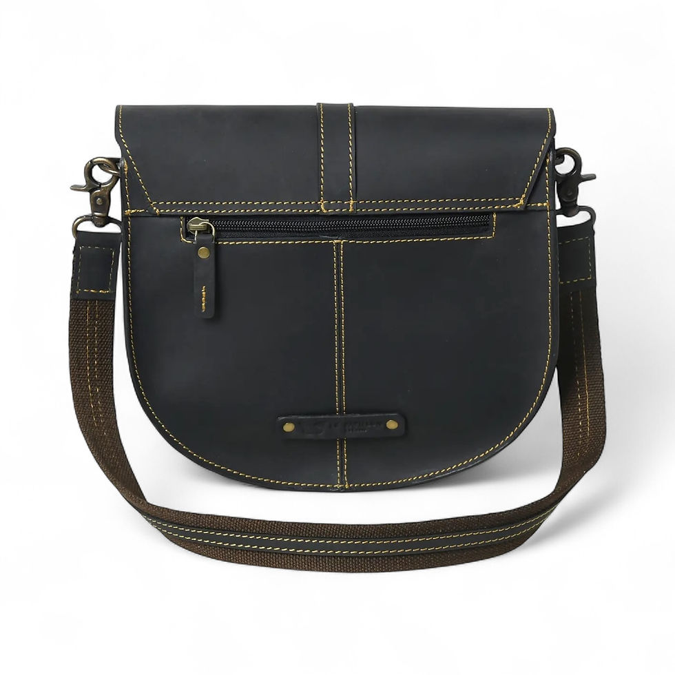 Thumbnail: Black Leather Tote Medium size