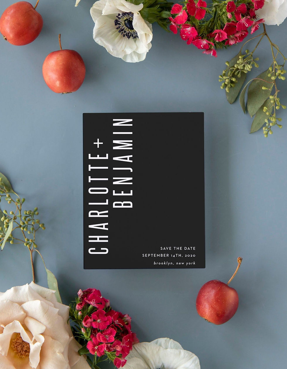 Black design for wedding invitation
