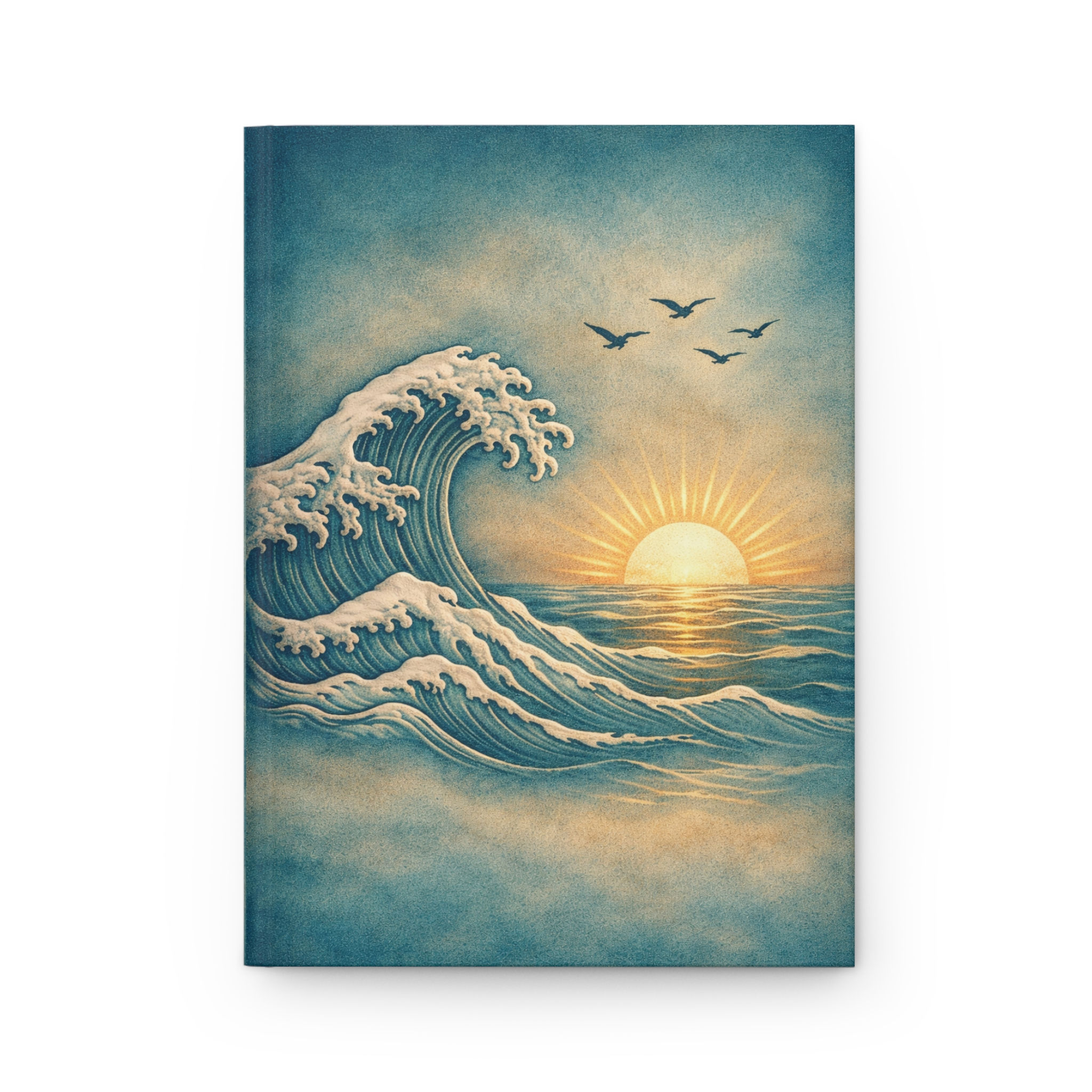 Sunset Waves Hardcover Journal Matte
