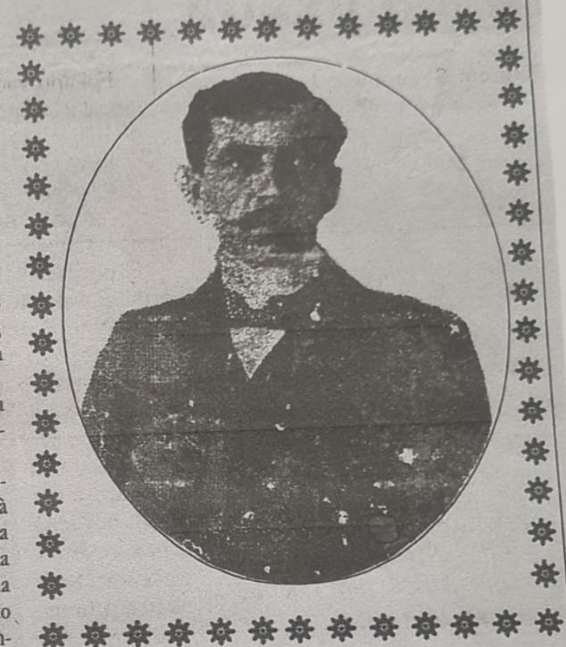 Pintura original de Izaías Cândido Soares feita por Benedito Calixto. Exibido no Correio do Litoral de 23 de maio de 1915, e republicado por José Rosendo em 30 de maio de 1998 no jornal Repórter do Litoral. São os tijolos da estrada histórica sendo postos e trilhados, um a um...
