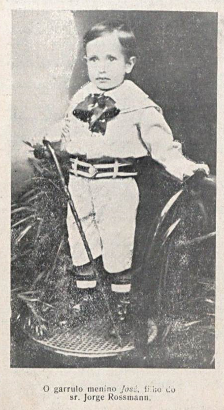 O gárrulo menino José, filho do sr. Jorge Rossmann, 1914 (Revista A Fita)