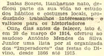 Itanhaem de Outrora (Edison Telles Azevedo), 8 fev 1959 (A Tribuna)