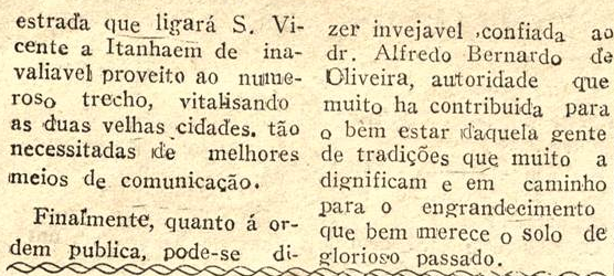 Itanhaém vibra no ritmo progressivo do Estado Novo, 10 jun 1942 (A Tribuna)