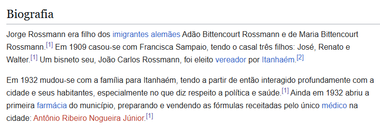 Artigo sobre Jorge Rossmann na Wikipedia, 13 jul 2026