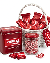 Matartikler, søtsaker og velkomstkurver profilering Visuell reklame