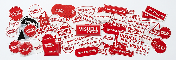 Klistremerker profilering Visuell reklame