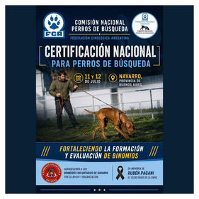 Comisión Nacional Perros de Búsqueda FCA
