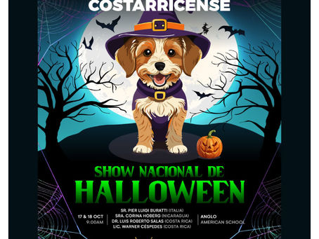 Show de Halloween 2026: la Asociación Canófila Costarricense confirma fechas, costos y jueces internacionales