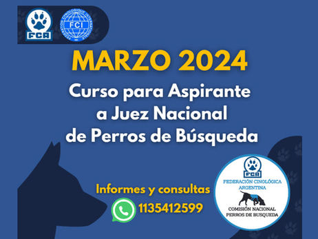 Comisión Nacional Perros de Búsqueda FCA