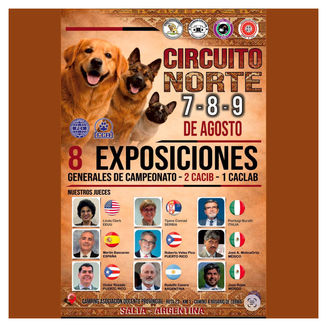 Circuito Norte: ocho exposiciones generales de campeonato se realizarán del 7 al 9 de agosto en Salta