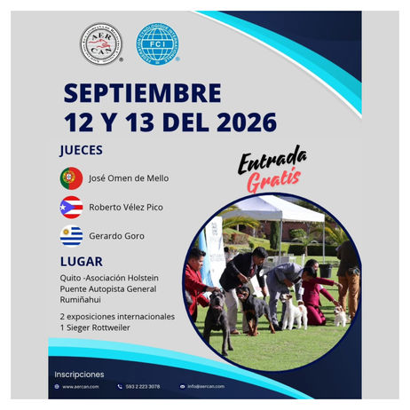 Exposiciones internacionales en Quito se realizarán el 12 y 13 de septiembre de 2026
