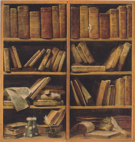 Giuseppe_Maria_Crespi_-_Buchregal_mit_Mu