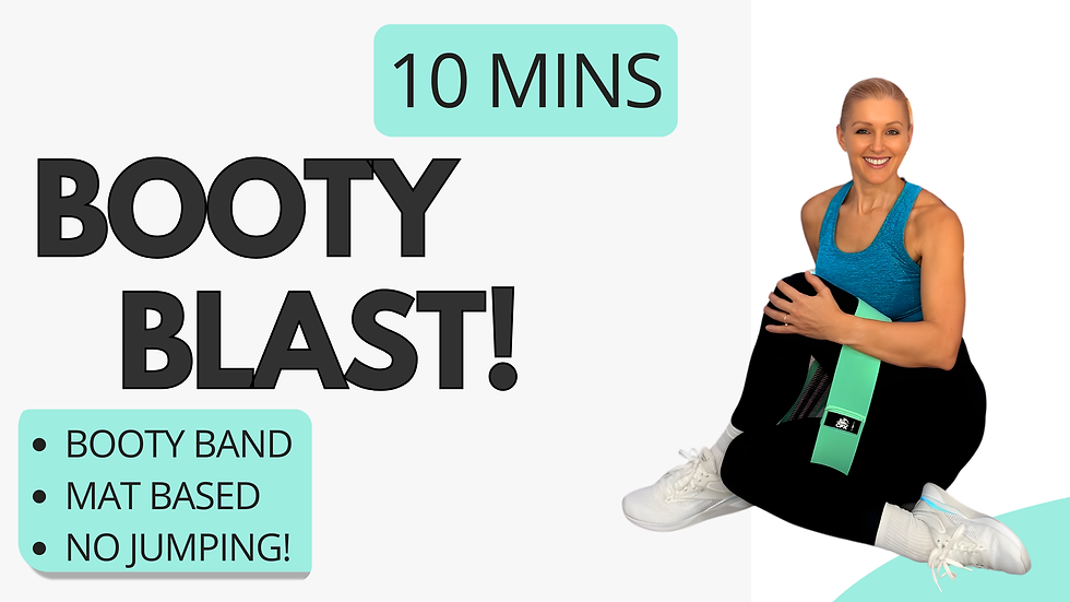 woman doing a booty band workout