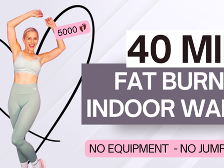 40 Minute Fat Burning Walk - 5000 steps of no jumping beginner friendly fun!