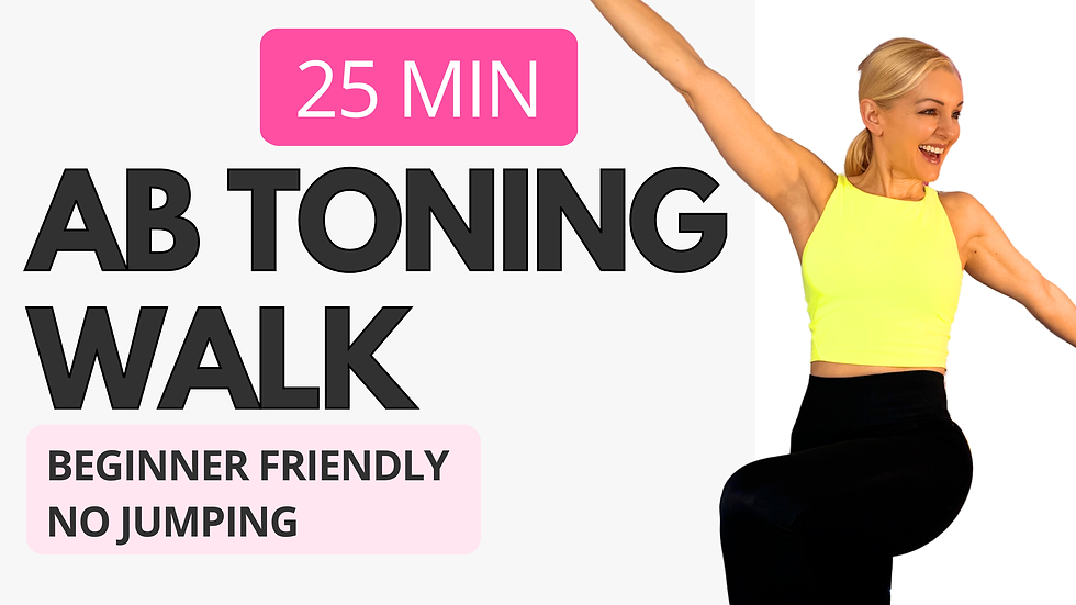 Woman doing an indoor walk