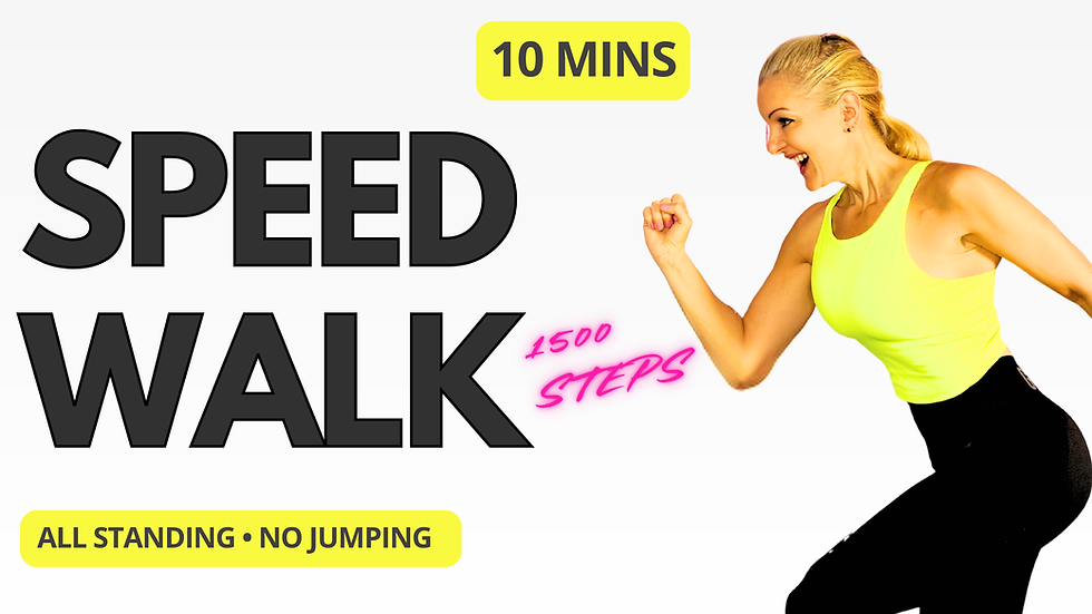 10 Minute Speed Walk Workout | Walk Your Way To 1500 Steps