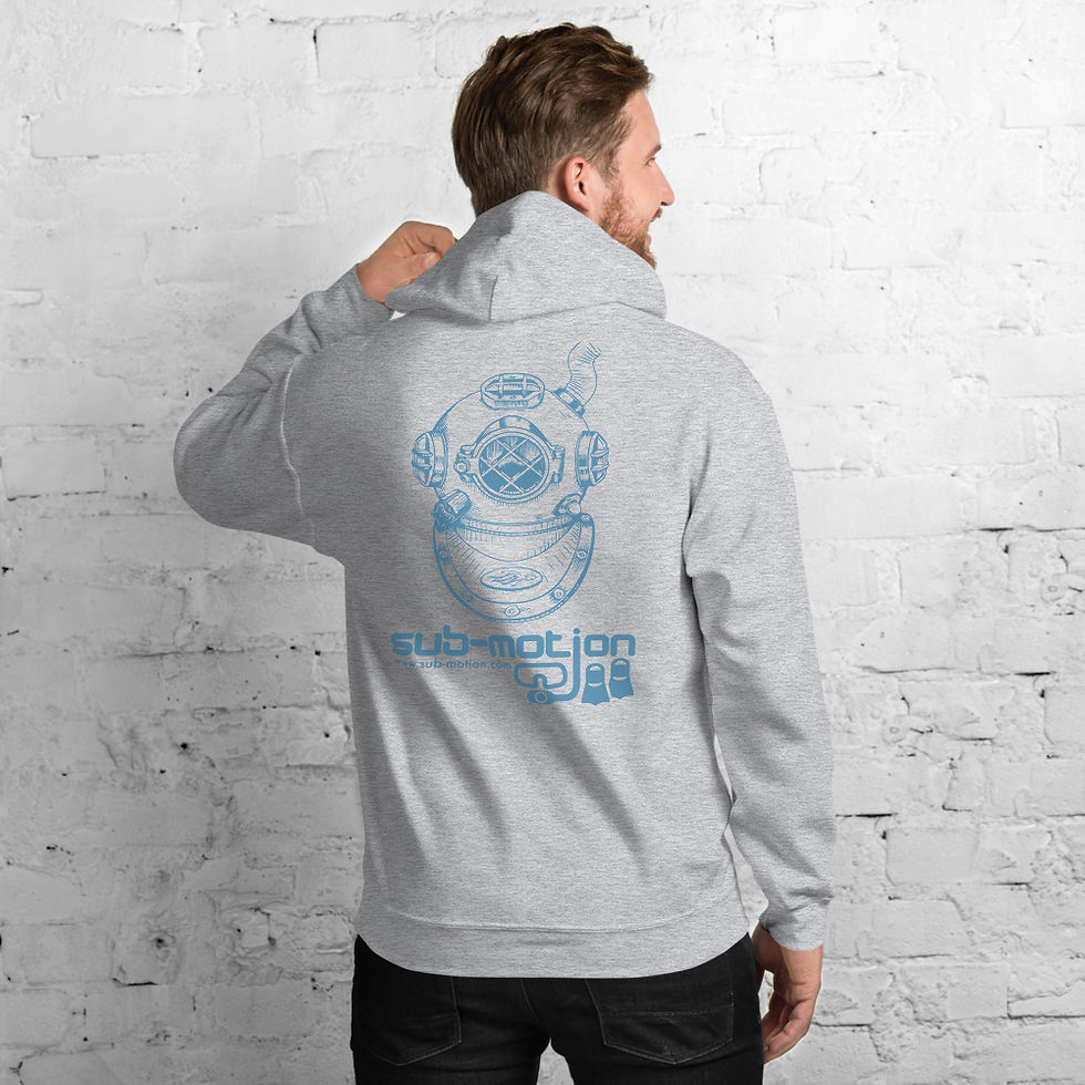 Thumbnail: Blue-Grey Dive Helmet Hoodie