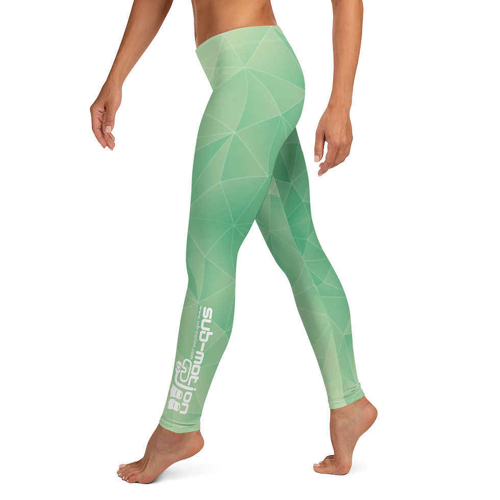 Thumbnail: 'Green Polygonal' Ladies Leggings