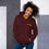 Thumbnail: Orange Sunset Mask Ladies Hoodie