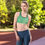 Thumbnail: 'Green Polygonal' Sports bra