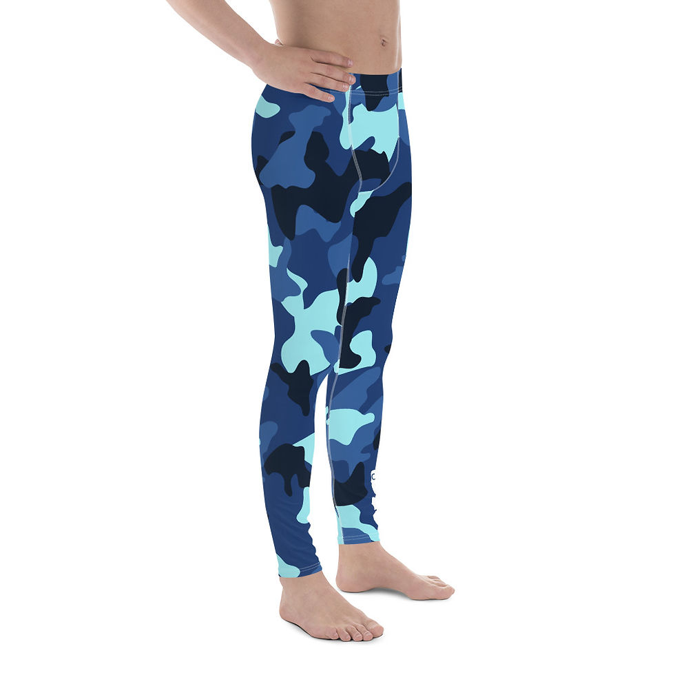 Thumbnail: Blue Camo Men's Leggings