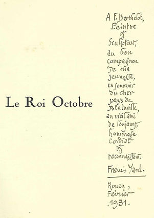 Yard_dedicaceBerthelot_LeRoiOctobre_1930