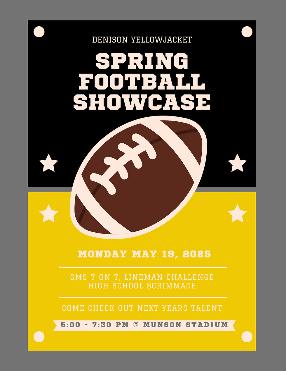 Denison Football Spring Showcase