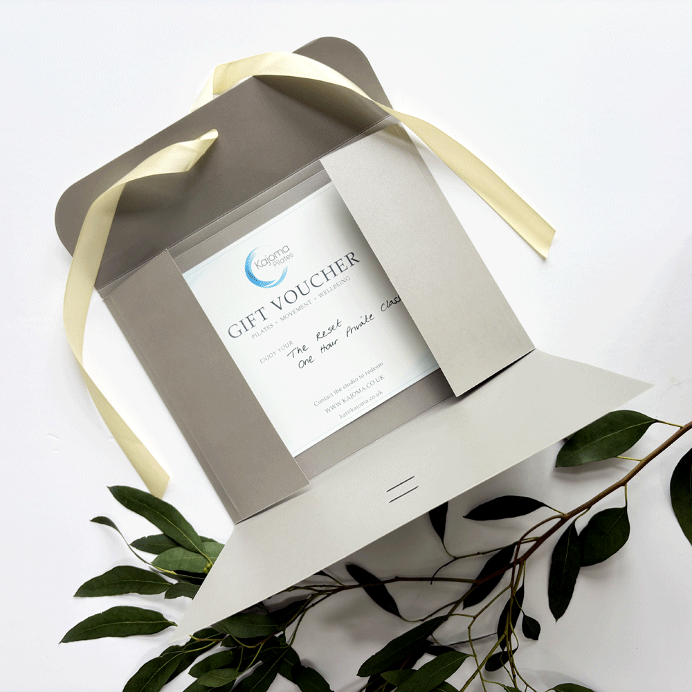 Pilates gift voucher wrapped
