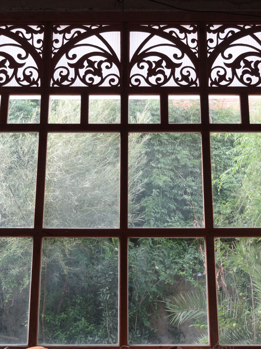 Baies vitrées décorées