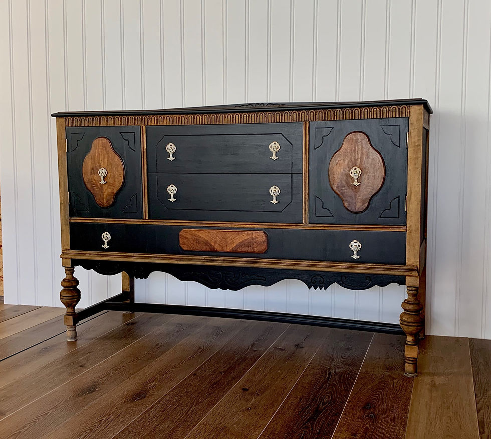 Thumbnail: 1920 Antique Sideboard / Buffete 
