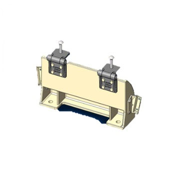 Short stand (Montaje de anclaje con bisagras y ranuras para pasamanos)