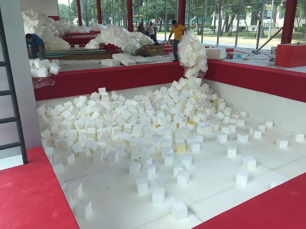 Miniatura: Cubos de hule espuma