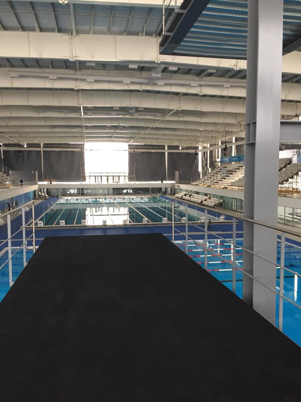 Thumbnail: Non-slip floor for platform, authorized by World Aquatics