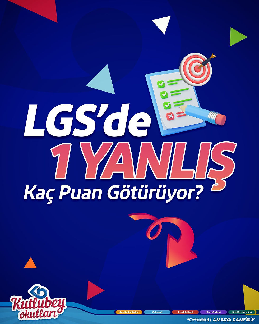 LGS'de 1 YANLIŞ Kaç Doğru Götürüyor!📚✨