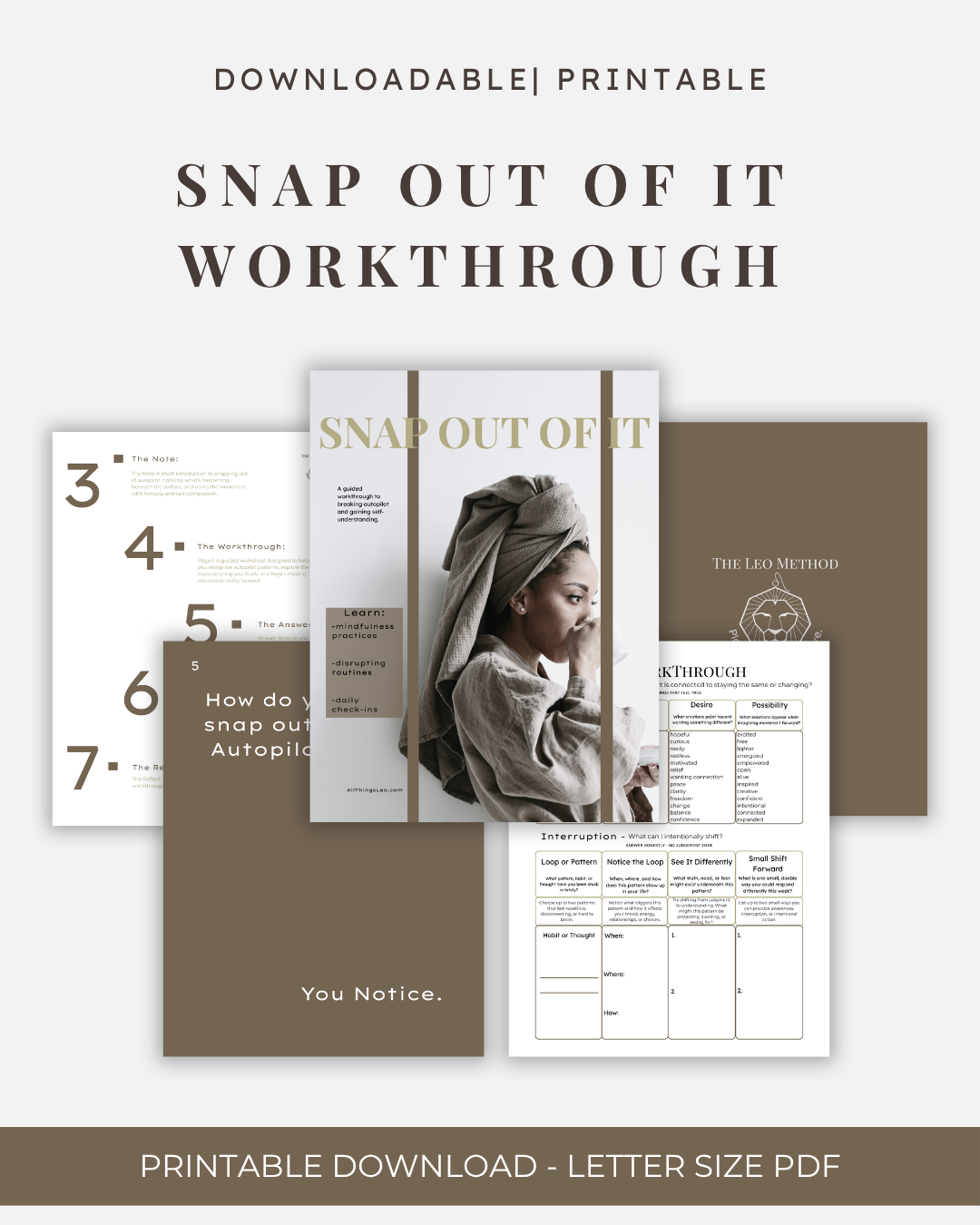 Snap Out of It -WorkThrough