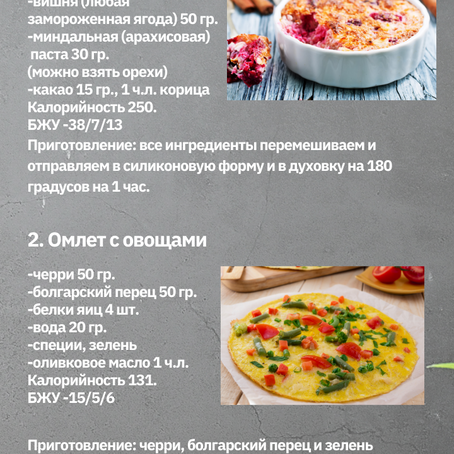 26 дней разнообразного питания на 1200 калорий