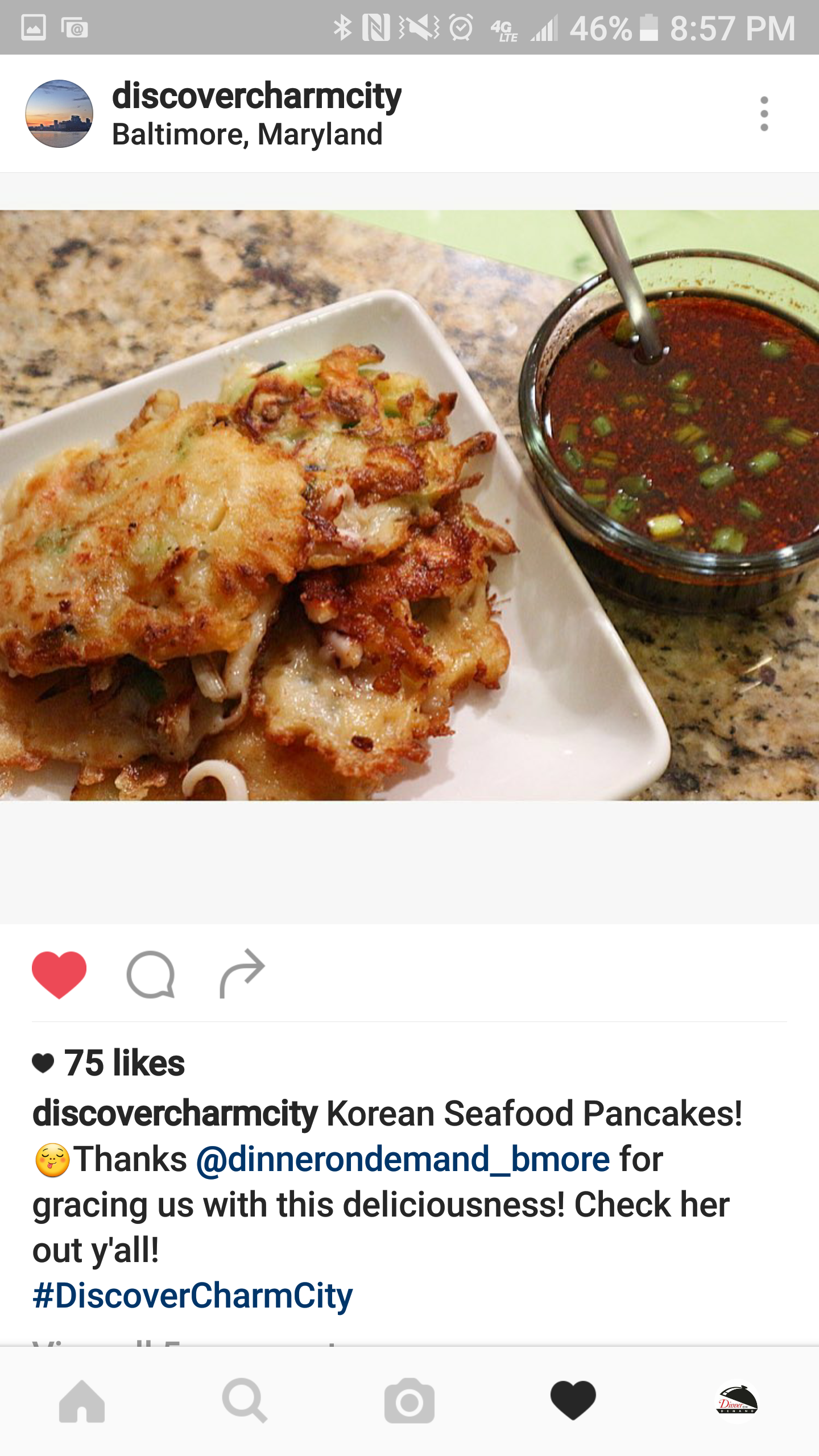 Korean seafood pancakes
