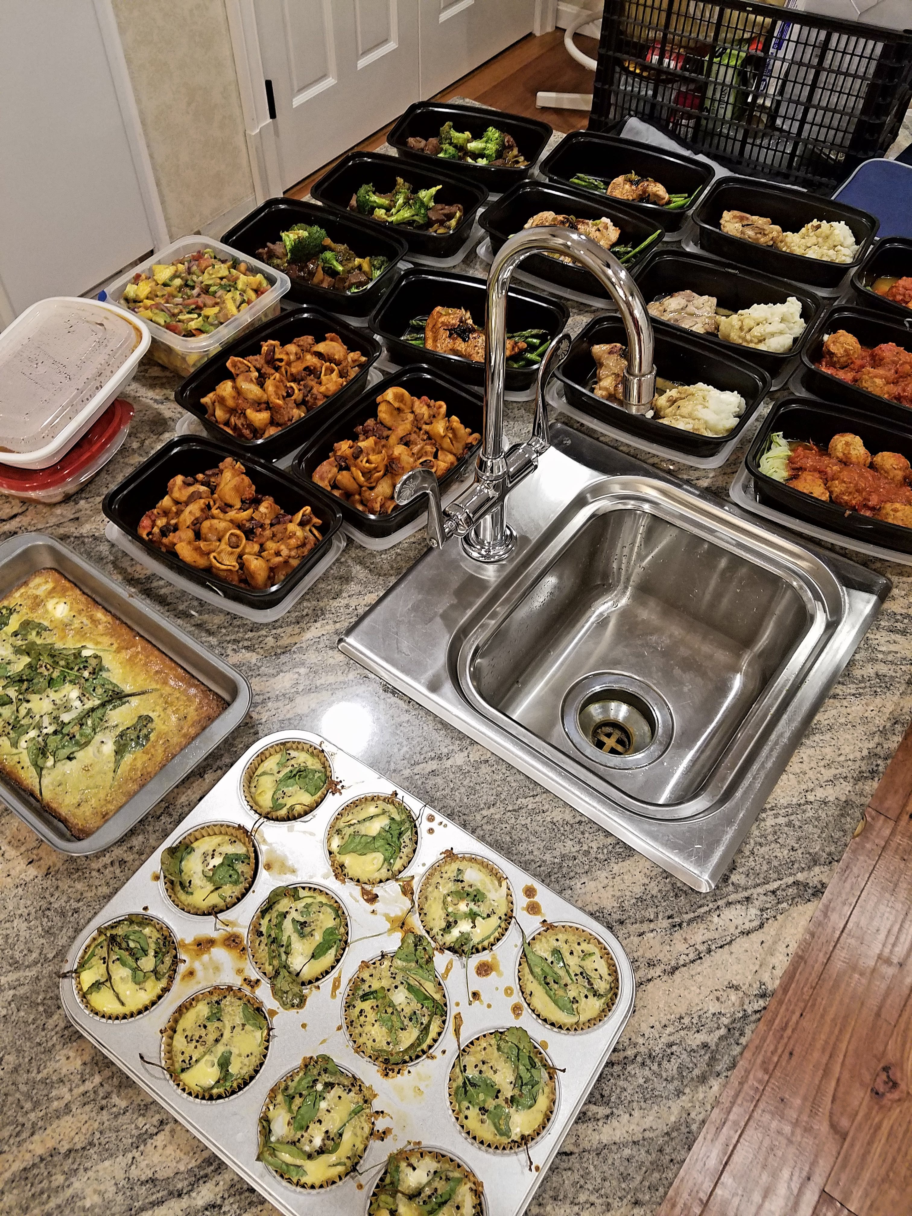 5 entree meal prep for 3 adults