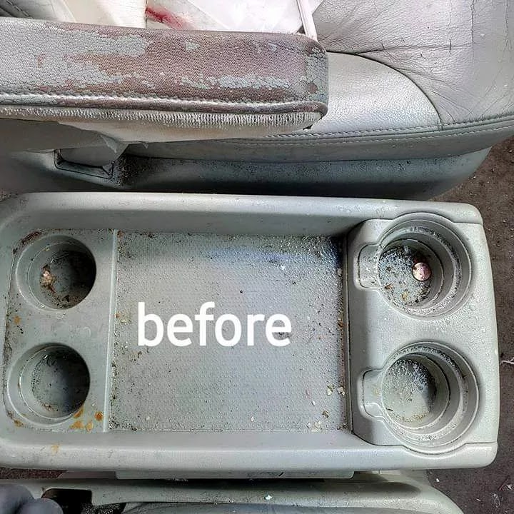 Interior vac and steam clean
Surface scrub and disinfect